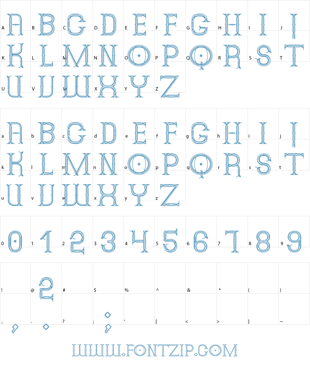 Alphin Merytous St Font Character